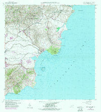 Punta Guayanes Puerto Rico Historical topographic map, 1:20000 scale, 7.5 X 7.5 Minute, Year 1960