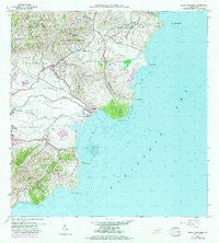 Punta Guayanes Puerto Rico Historical topographic map, 1:20000 scale, 7.5 X 7.5 Minute, Year 1960
