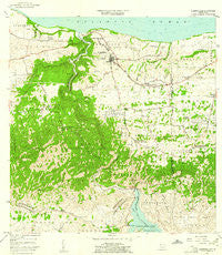 Quebradillas Puerto Rico Historical topographic map, 1:20000 scale, 7.5 X 7.5 Minute, Year 1957