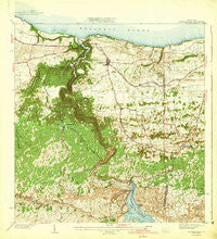 Quebradillas Puerto Rico Historical topographic map, 1:30000 scale, 7.5 X 7.5 Minute, Year 1942