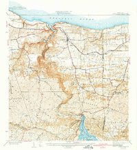 Quebradillas Puerto Rico Historical topographic map, 1:30000 scale, 7.5 X 7.5 Minute, Year 1942