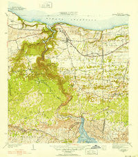 Quebradillas Puerto Rico Historical topographic map, 1:30000 scale, 7.5 X 7.5 Minute, Year 1942