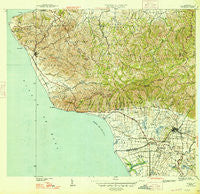 Rincon Puerto Rico Historical topographic map, 1:30000 scale, 7.5 X 7.5 Minute, Year 1947