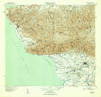 Rincon Puerto Rico Historical topographic map, 1:30000 scale, 7.5 X 7.5 Minute, Year 1949