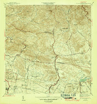 Rio Descalabrado Puerto Rico Historical topographic map, 1:30000 scale, 7.5 X 7.5 Minute, Year 1945