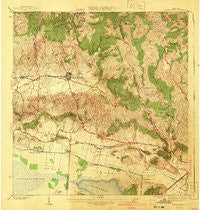 Sabana Grande Puerto Rico Historical topographic map, 1:30000 scale, 7.5 X 7.5 Minute, Year 1941