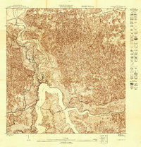 Utuado NE Puerto Rico Historical topographic map, 1:10000 scale, 3.75 X 3.75 Minute, Year 1943