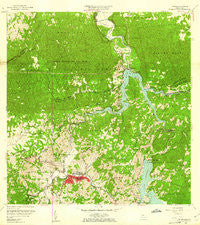 Utuado Puerto Rico Historical topographic map, 1:20000 scale, 7.5 X 7.5 Minute, Year 1957