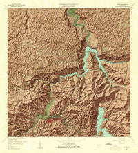 Utuado Puerto Rico Historical topographic map, 1:20000 scale, 7.5 X 7.5 Minute, Year 1957