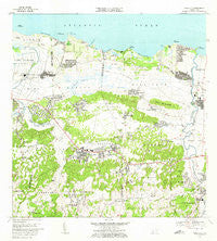 Vega Alta Puerto Rico Historical topographic map, 1:20000 scale, 7.5 X 7.5 Minute, Year 1969