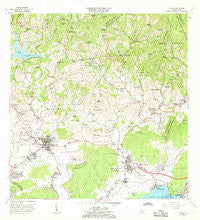 Yauco Puerto Rico Historical topographic map, 1:20000 scale, 7.5 X 7.5 Minute, Year 1966