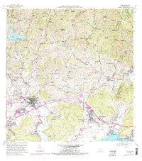 Yauco Puerto Rico Historical topographic map, 1:20000 scale, 7.5 X 7.5 Minute, Year 1966