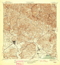 Yauco Puerto Rico Historical topographic map, 1:30000 scale, 7.5 X 7.5 Minute, Year 1946