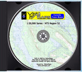 YellowMaps Canada Topo Maps: NTS Regions 52