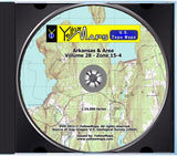YellowMaps U.S. Topo Maps Volume 28 (Zone 15-4) Arkansas & Area