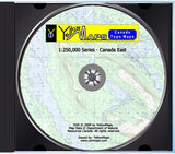 YellowMaps Canada Topo Maps: Canada East