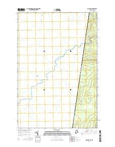 Daaquam Quebec Current topographic map, 1:24000 scale, 7.5 X 7.5 Minute, Year 2014