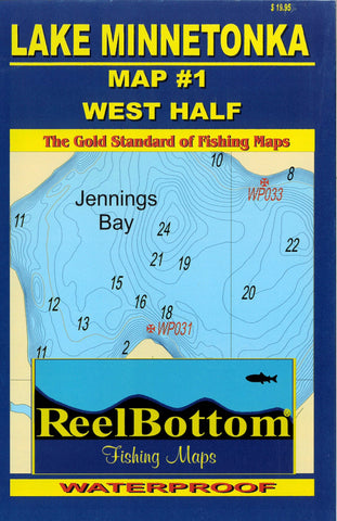 Buy map Lake Minnetonka Map 1 West Half ReelBottom