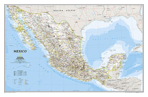 Buy map Mexico, Classic, Sleeved by National Geographic Maps