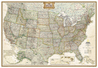 Buy map United States - Executive, Enlarged and laminated by National Geographic Maps