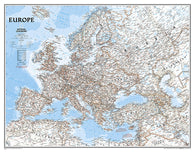 Buy map Europe, Classic, Enlarged and Laminated by National Geographic Maps