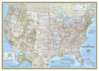 Buy map United States, Classic, Mural by National Geographic Maps
