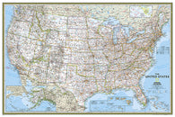 Buy map United States, Classic, Poster by National Geographic Maps