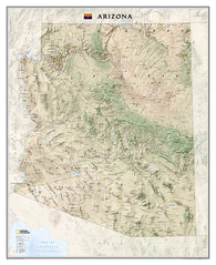 Buy map Arizona, Tubed by National Geographic Maps