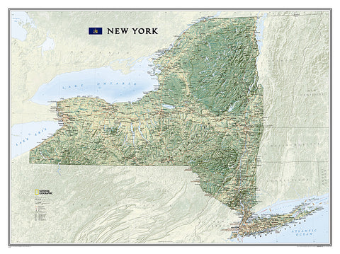 Buy map New York, Tubed by National Geographic Maps