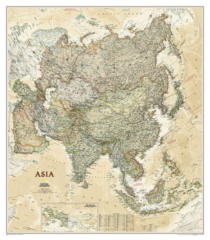 Buy map Asia Executive, Sleeved by National Geographic Maps