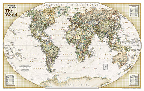 Buy map World, Explorer Executive, Sleeved by National Geographic Maps