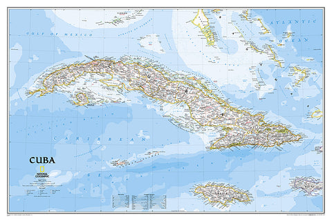 Buy map Cuba Classic, Tubed by National Geographic Maps