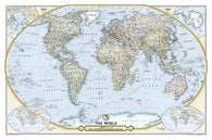 Buy map NGS 125th Anniversary World Map (Folded and Double-sided) by National Geographic Maps