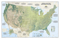 Buy map United States, Physical, Tubed by National Geographic Maps