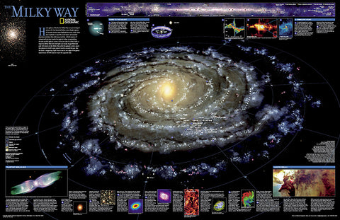 Buy map The Milky Way, Tubed by National Geographic Maps
