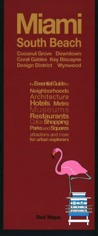Buy map Miami, Florida with South Beach