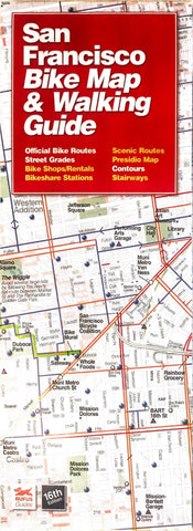 Buy map San Francisco, California Biking and Walking Map