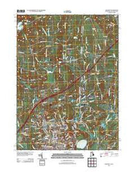 Ashaway Rhode Island Historical topographic map, 1:24000 scale, 7.5 X 7.5 Minute, Year 2012