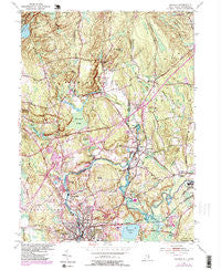 Ashaway Rhode Island Historical topographic map, 1:24000 scale, 7.5 X 7.5 Minute, Year 1984