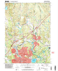 Ashaway Rhode Island Historical topographic map, 1:24000 scale, 7.5 X 7.5 Minute, Year 2001