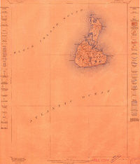 Block Island Rhode Island Historical topographic map, 1:62500 scale, 15 X 15 Minute, Year 1899