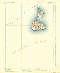 Block Island Rhode Island Historical topographic map, 1:62500 scale, 15 X 15 Minute, Year 1899