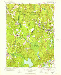 Carolina Rhode Island Historical topographic map, 1:24000 scale, 7.5 X 7.5 Minute, Year 1953