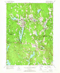 Chepachet Rhode Island Historical topographic map, 1:24000 scale, 7.5 X 7.5 Minute, Year 1955