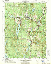 Chepachet Rhode Island Historical topographic map, 1:31680 scale, 7.5 X 7.5 Minute, Year 1943