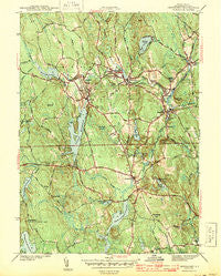 Chepachet Rhode Island Historical topographic map, 1:31680 scale, 7.5 X 7.5 Minute, Year 1943