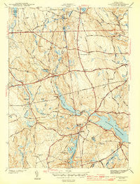 Clayville Rhode Island Historical topographic map, 1:31680 scale, 7.5 X 7.5 Minute, Year 1943