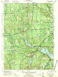 Clayville Rhode Island Historical topographic map, 1:31680 scale, 7.5 X 7.5 Minute, Year 1943