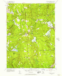 Coventry Center Rhode Island Historical topographic map, 1:24000 scale, 7.5 X 7.5 Minute, Year 1955