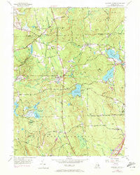 Coventry Center Rhode Island Historical topographic map, 1:24000 scale, 7.5 X 7.5 Minute, Year 1955